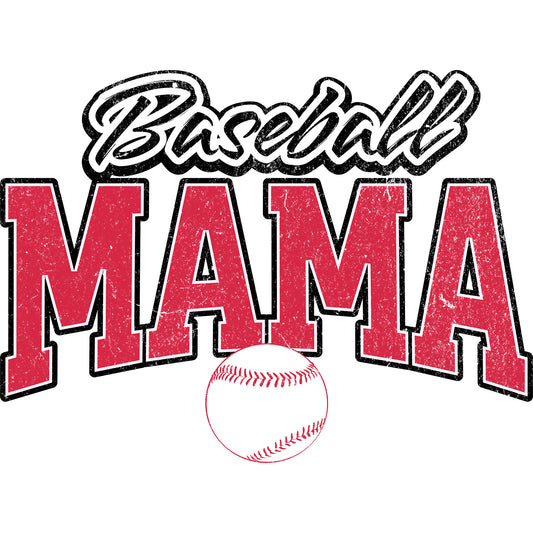 Baseball Mama Red - DTF Transfer