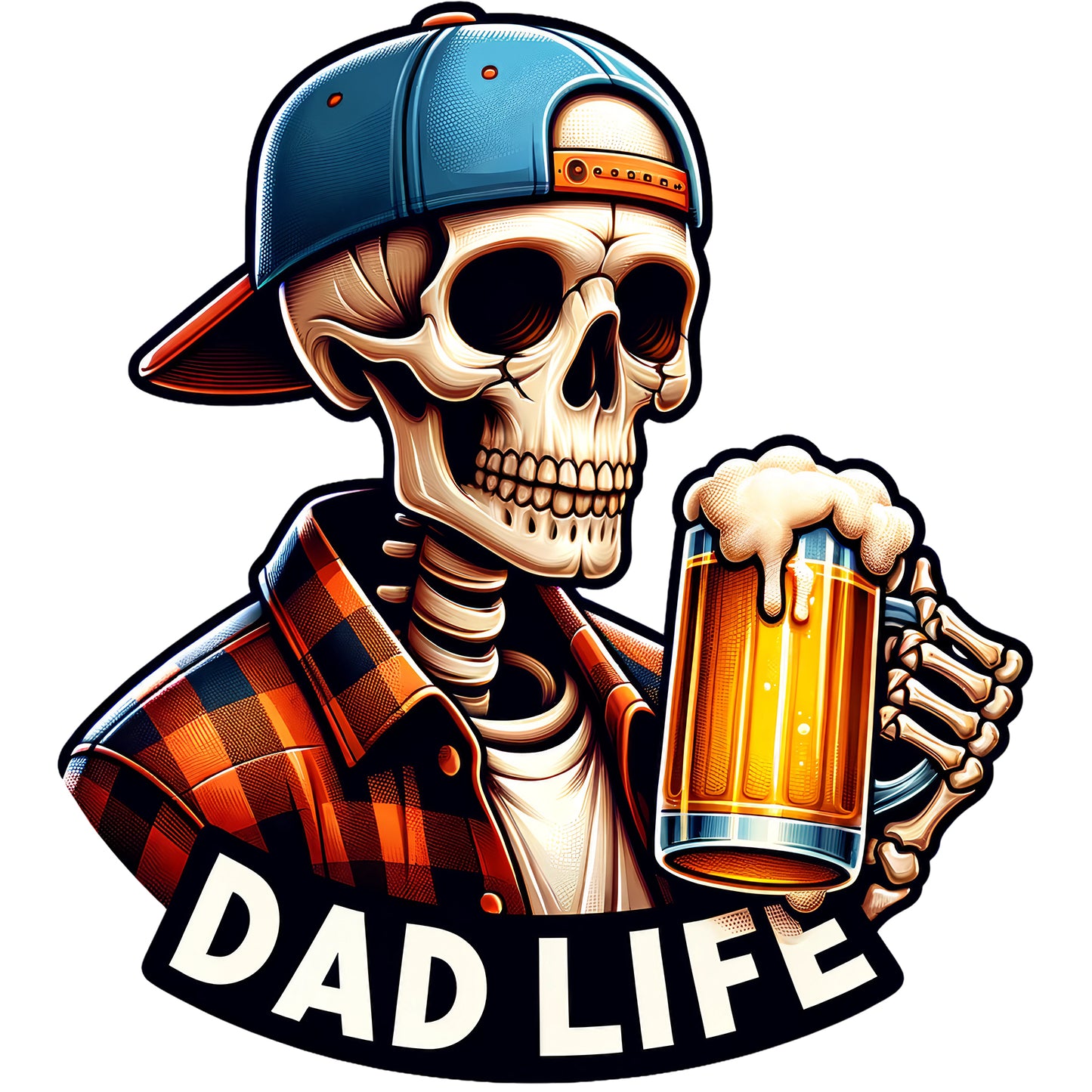 Dad Life Beer Mug - DTF Transfer