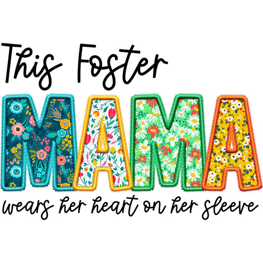 Foster Mama Black - DTF Transfer