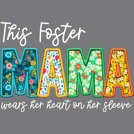 Foster Mama White - DTF Transfer