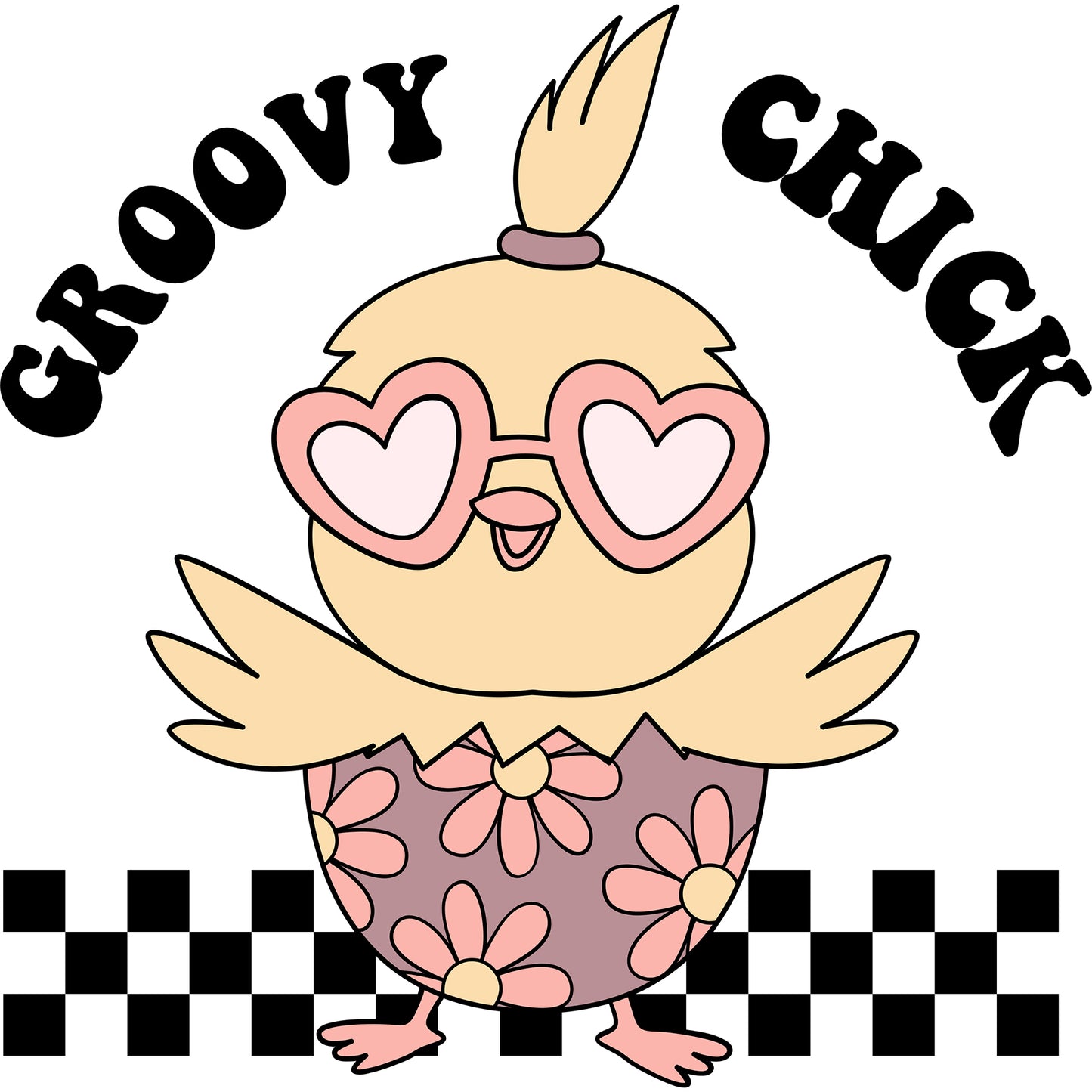 Groovy Chick - DTF Transfer