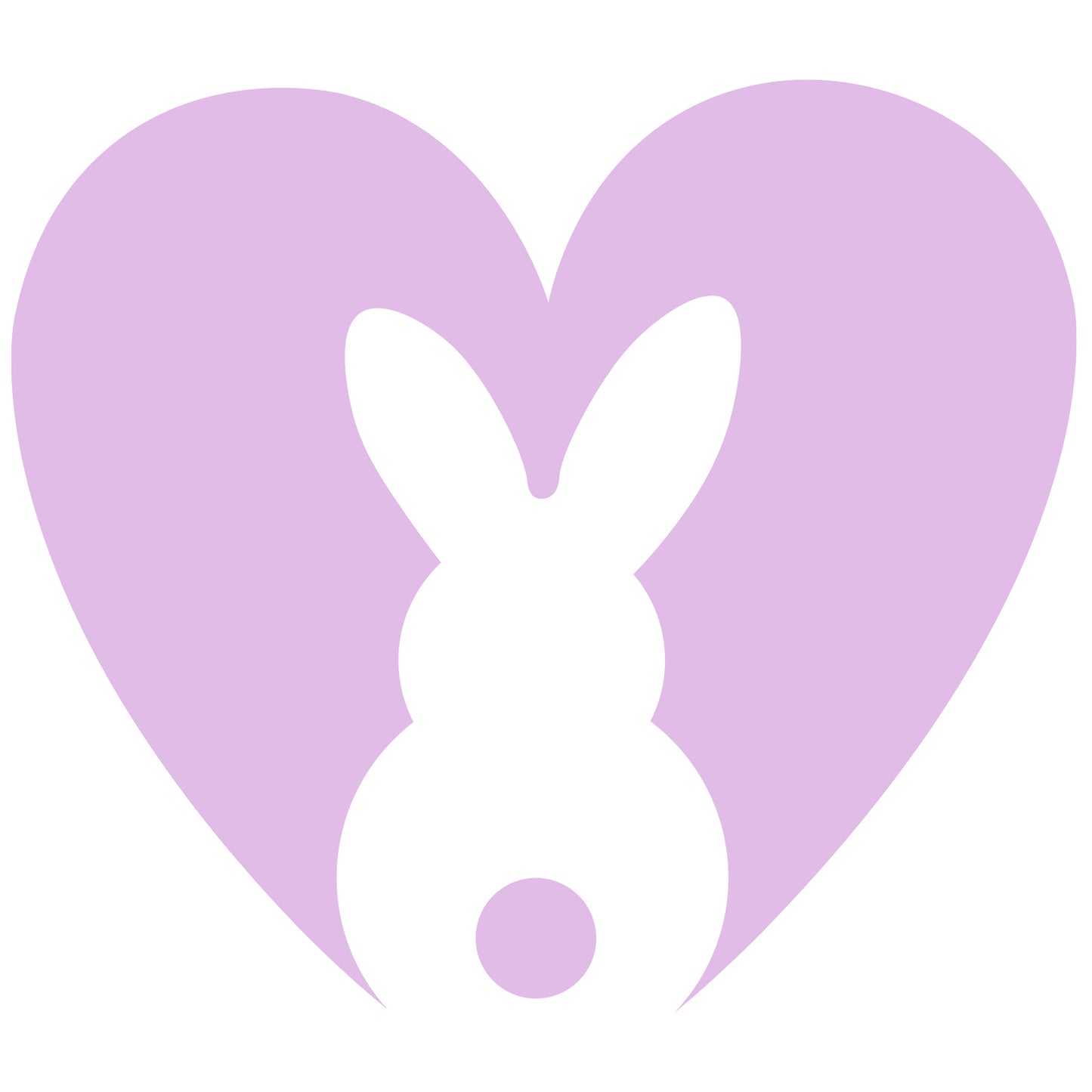 Heart Bunny Lavender - DTF Transfer