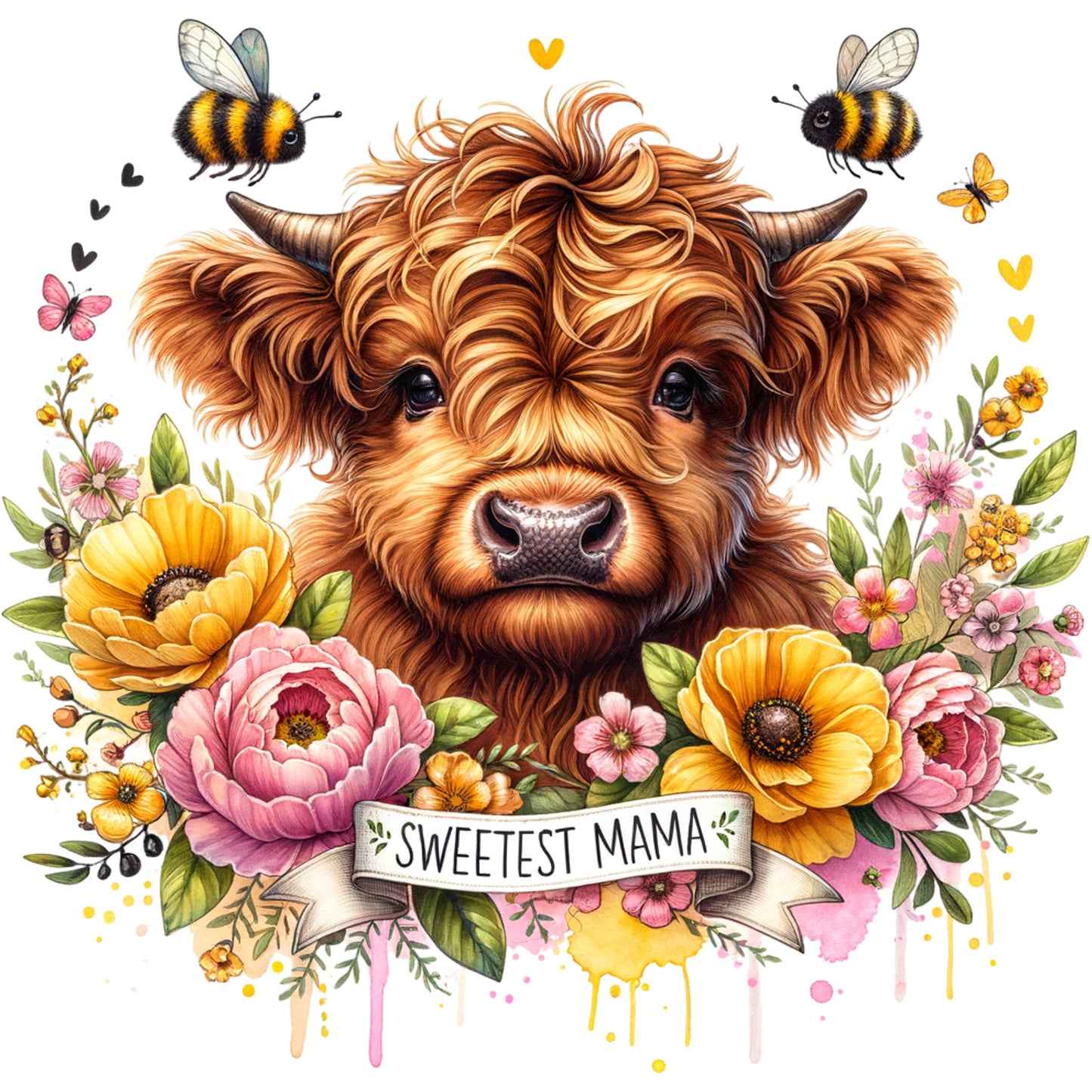 Sweetest Mama Cow - DTF Transfer