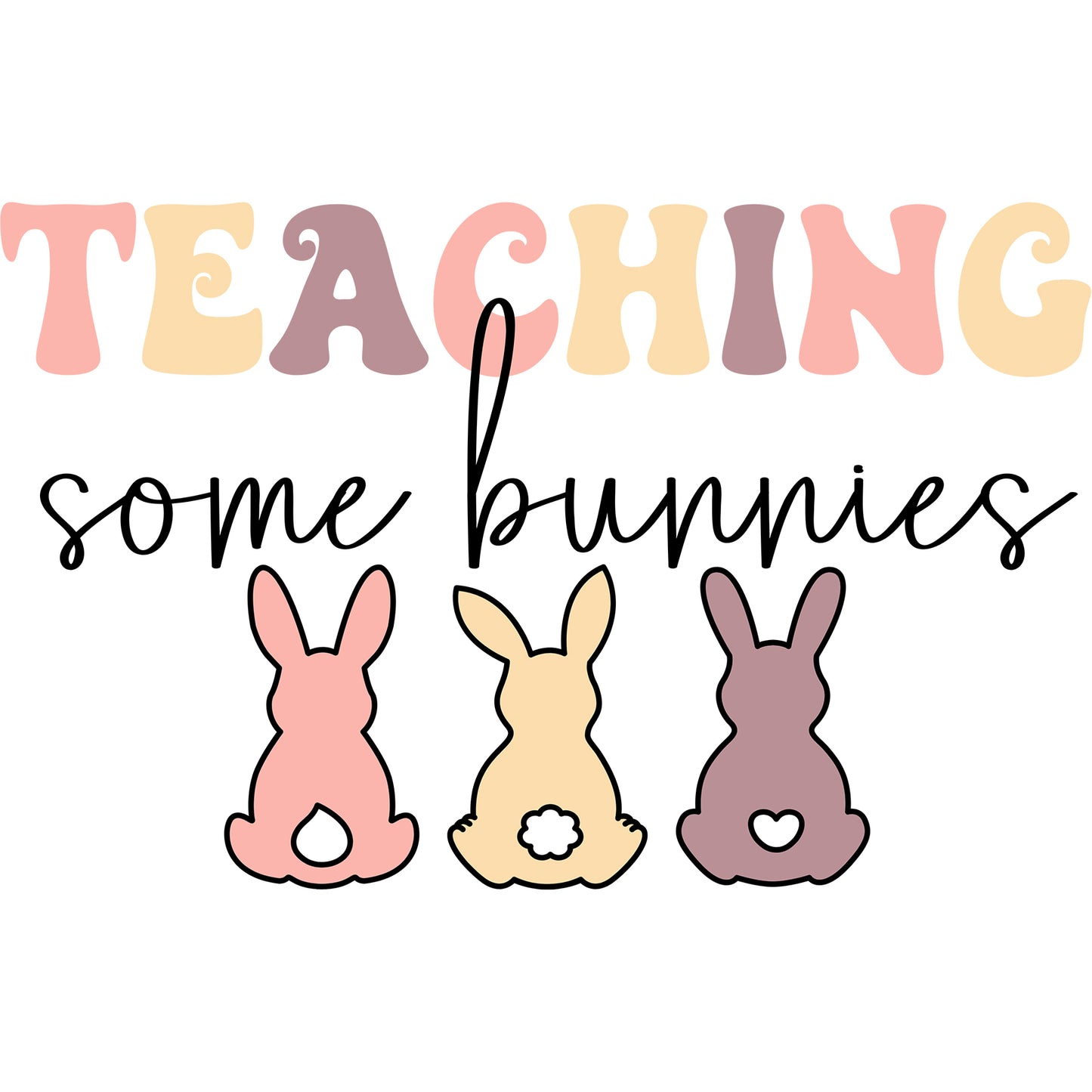 Teaching Bunnies Blush - DTF Transfer