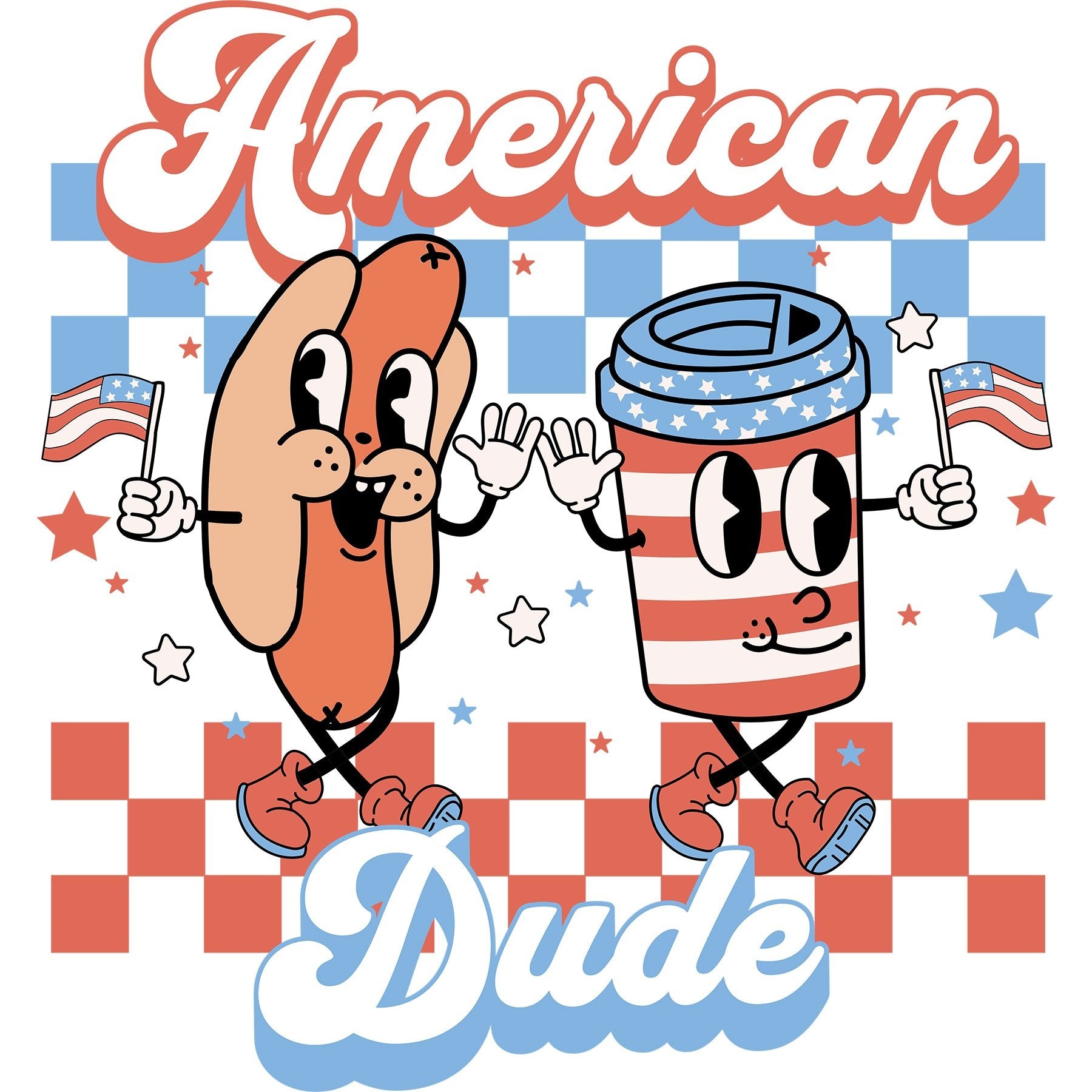 American Dude - DTF Transfer - SnappyDTF.com