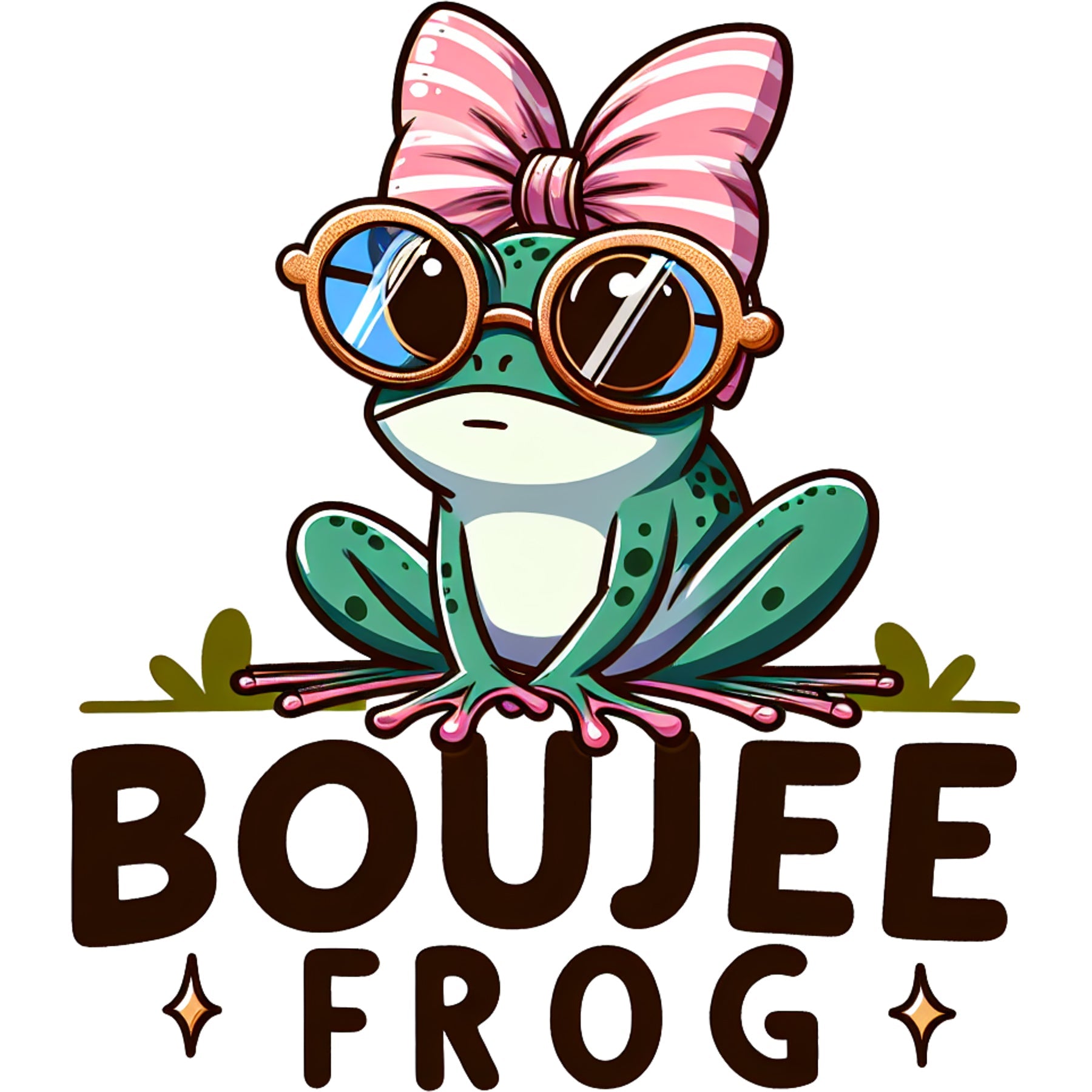 Boujee Frog - DTF Transfer - SnappyDTF.com