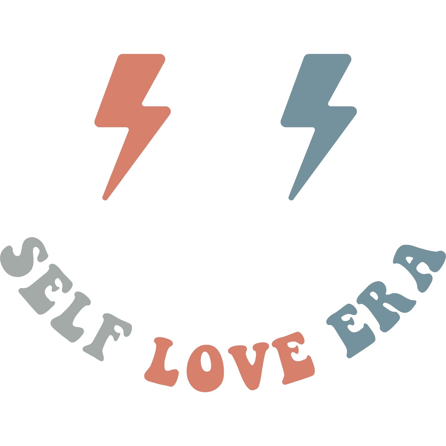 Self Love Era Smile Blue - DTF Transfer - SnappyDTF.com