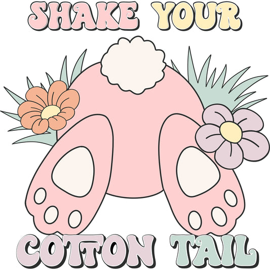 Shake Your Cotton Tail Pastel - DTF Transfer - SnappyDTF.com