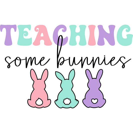 Teaching Bunnies - DTF Transfer - SnappyDTF.com